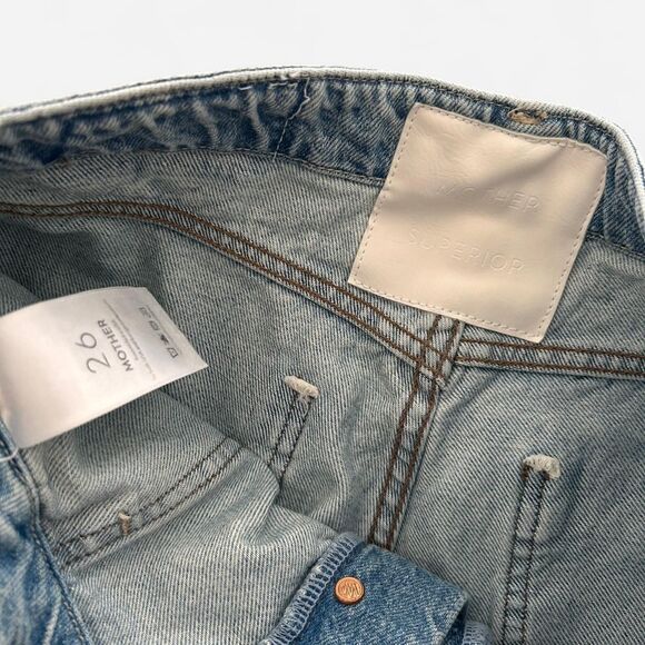 Mother The Spinner Cargo “Nerdy in Let’s Bounce” Light Wash Utility Jeans 26 - Picture 8 of 8